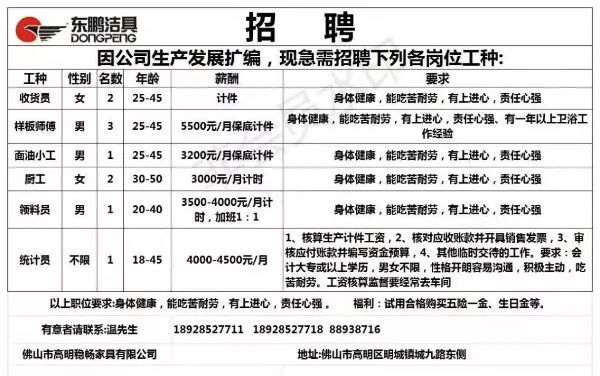 盐山贴吧最新招工招聘